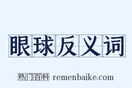 眼球反义词是什么意思的图片